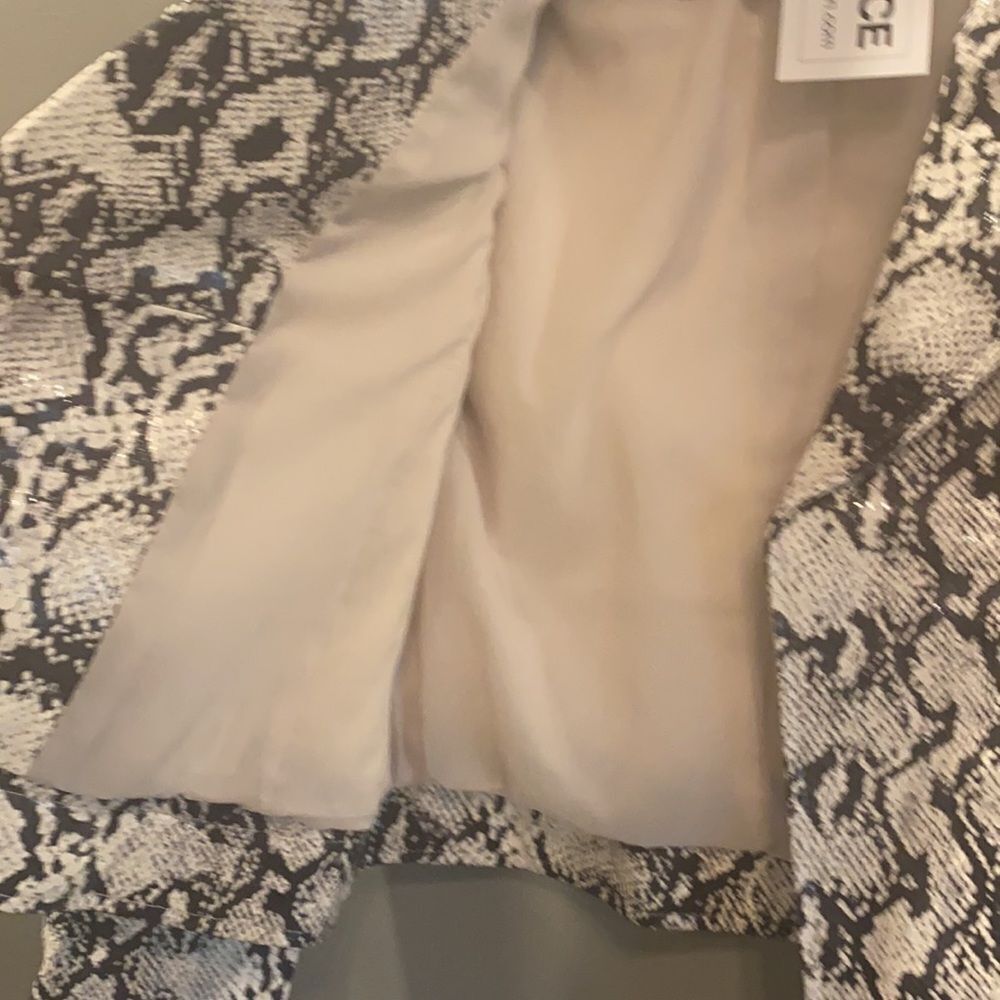NWT L’AGENCE Python Leather Moto Jacket - Picture 10 of 10